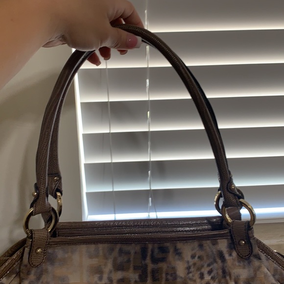 Fendi chef zucca tote in snow leopard - Picture 2 of 16